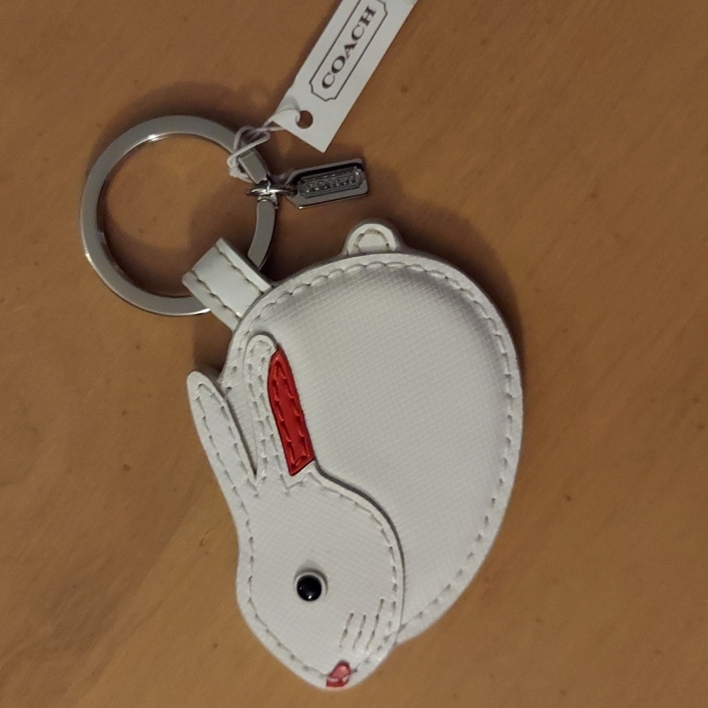COACH NWT Rabbit Keychain!